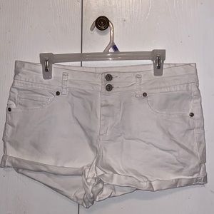 White denim shorts-size 13